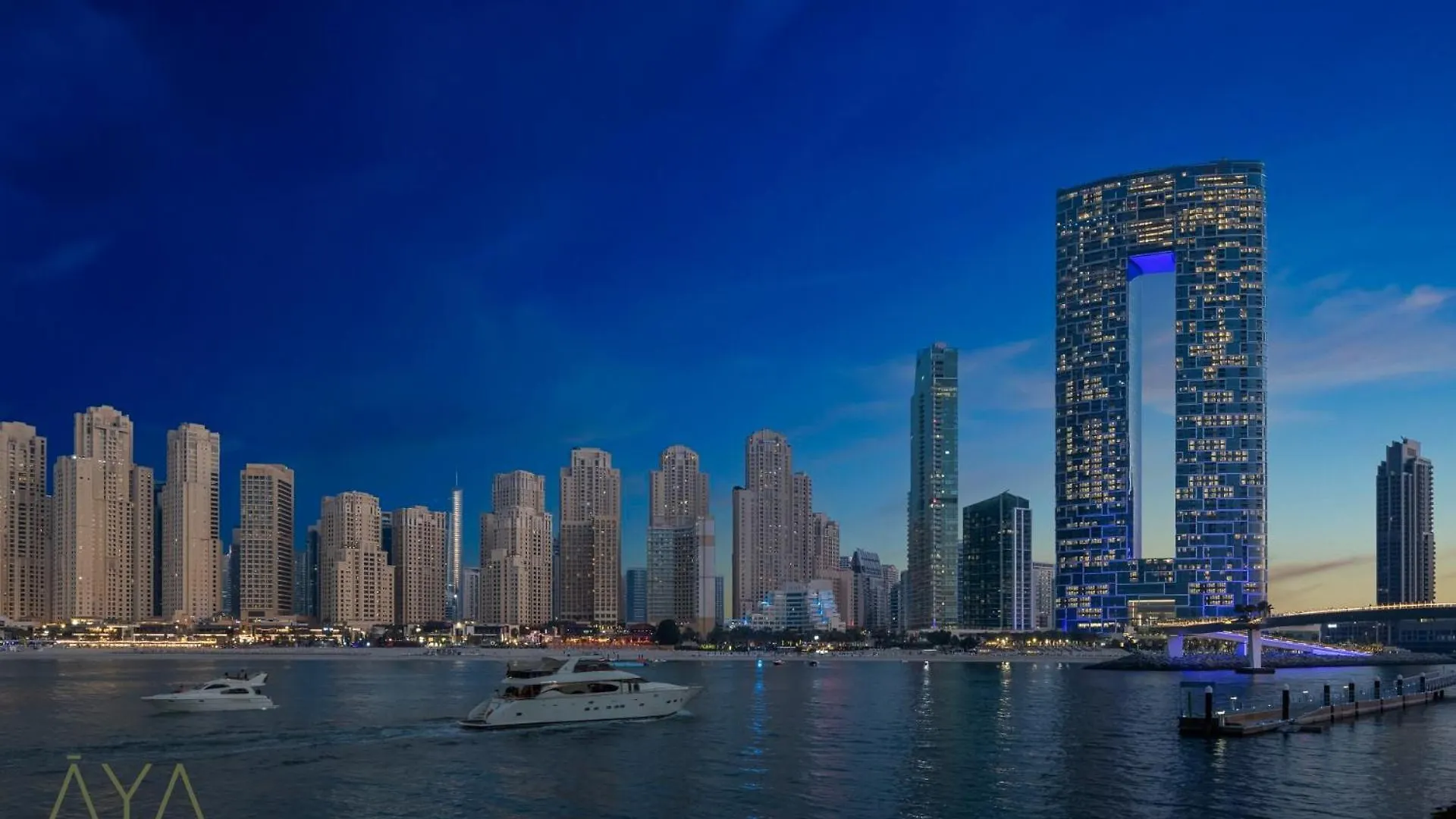 Luxury Beachfront 1Br Jumeirah Gate Tower 1 By Aya Boutique Dubaj 0*,